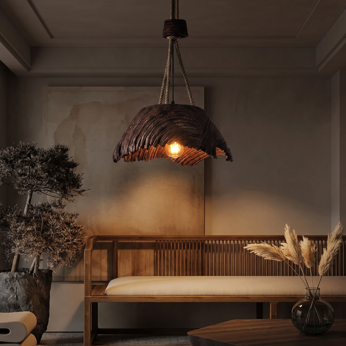 Lampa rustykalna wisząca | Gemmella