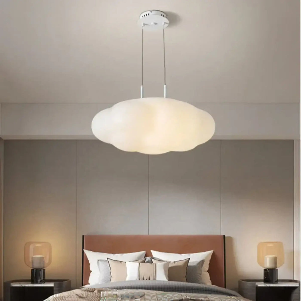 Lampa wisząca chmura biała | Zanalda
