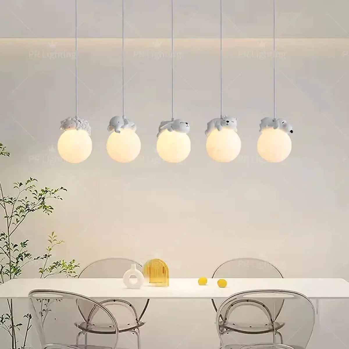Lampa wisząca kula biała dziecięca | Umbella