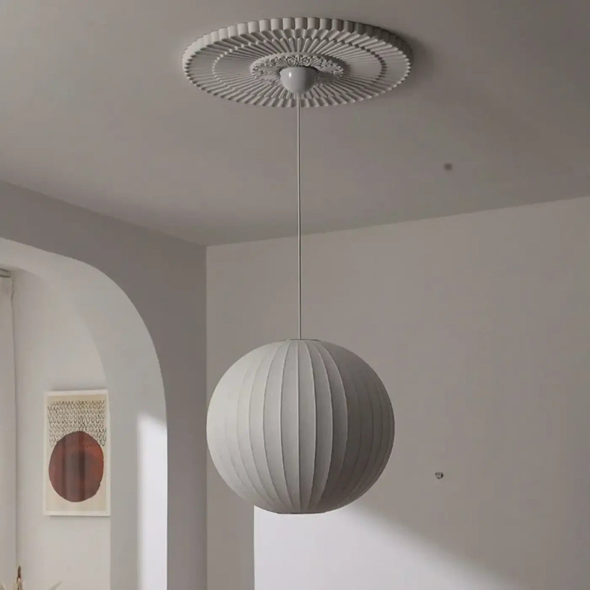 Lampa wisząca kula pleciona | Pralelia