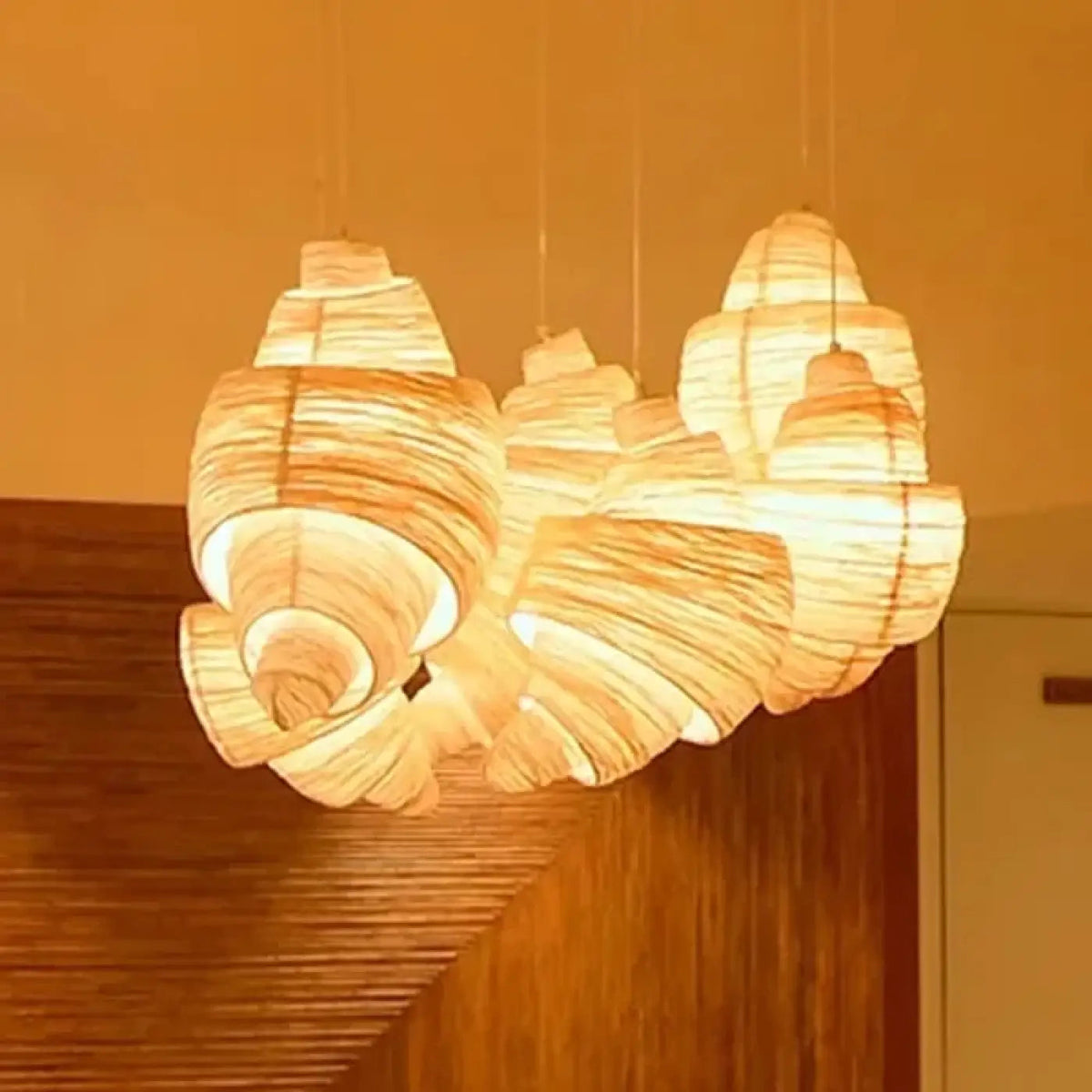 Lampa wisząca organiczna tkanina | Gilalda