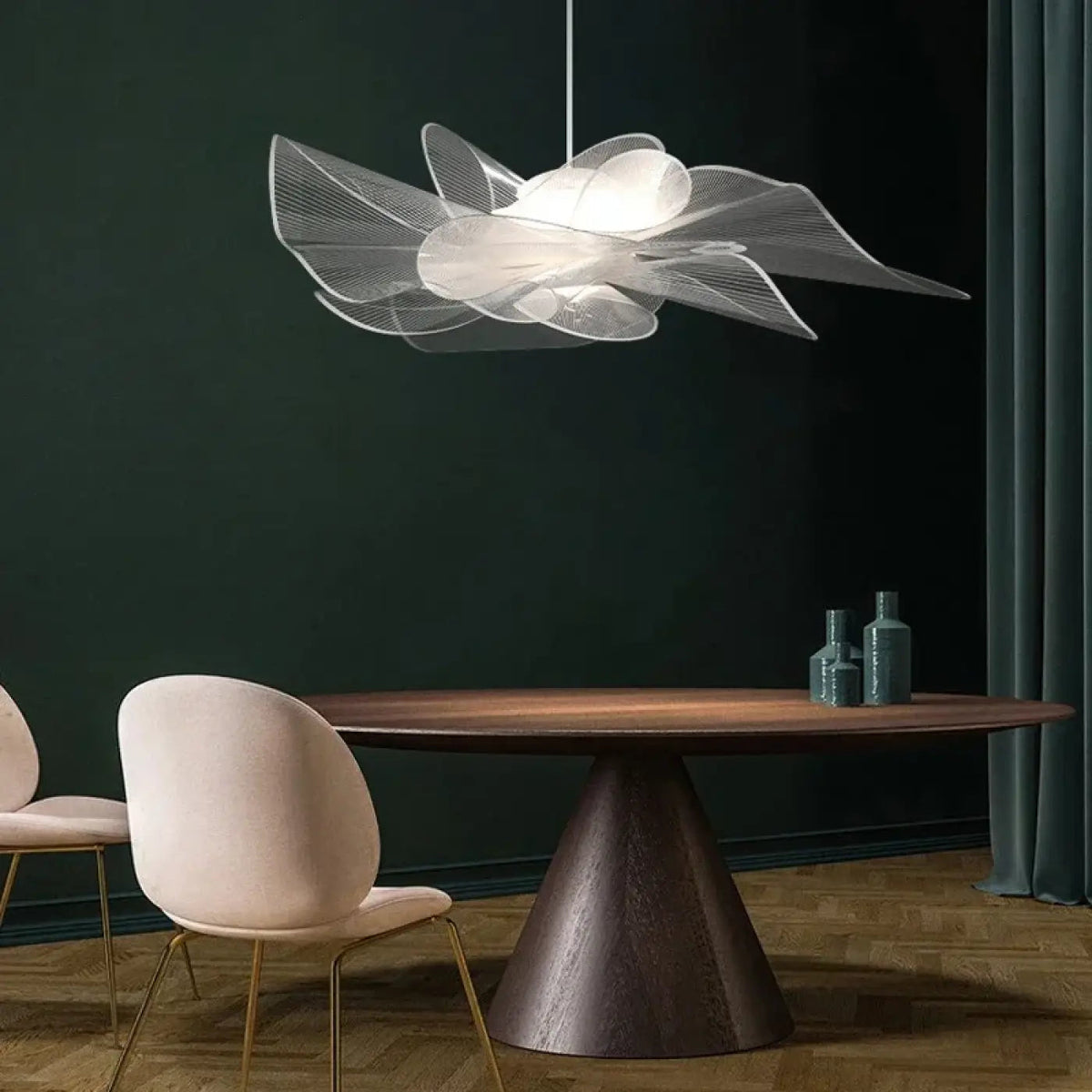 Lampa wisząca oryginalna akrylowa metalowa | Nurretta