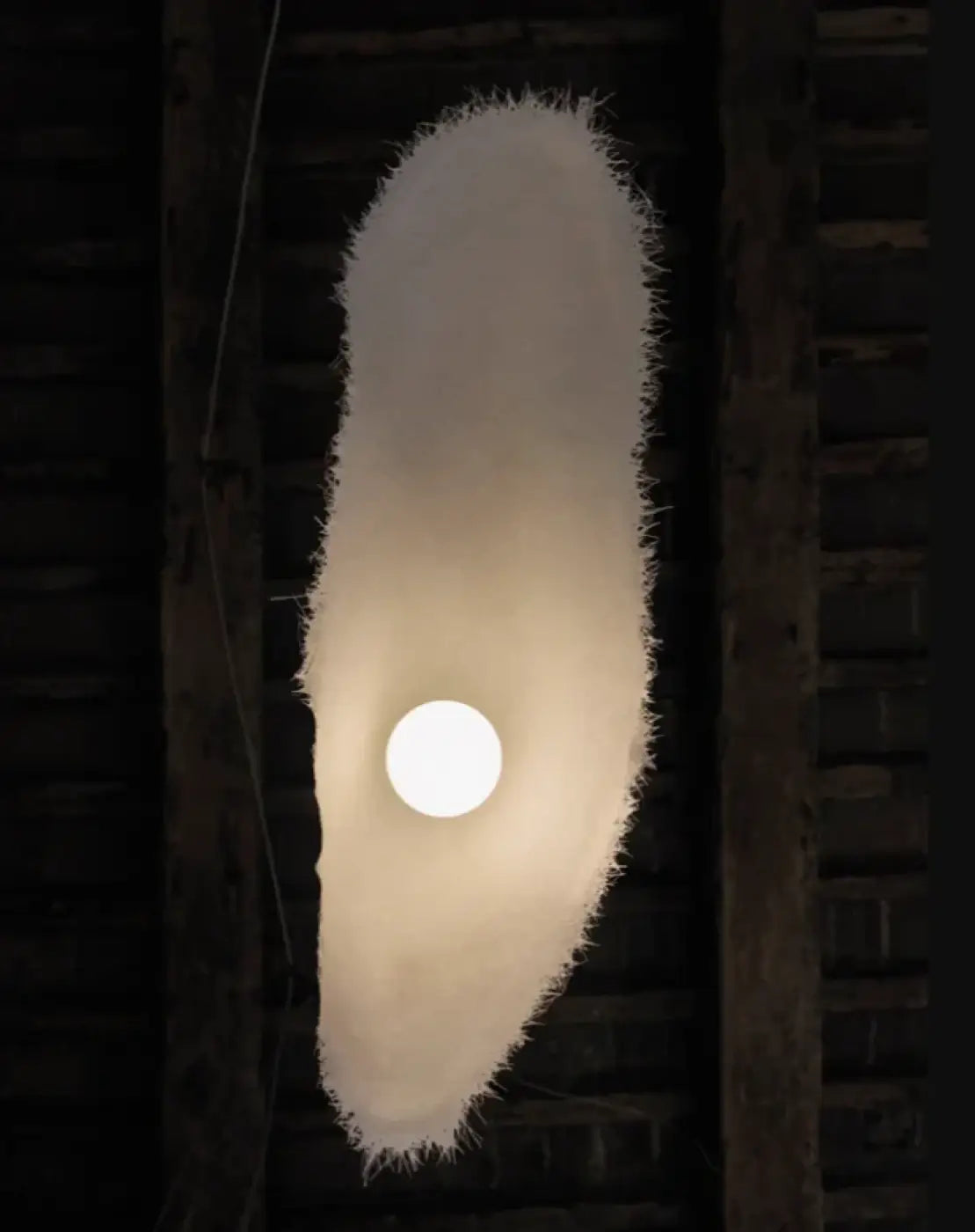 Lampa wisząca oryginalna metalowa biała | Pralante