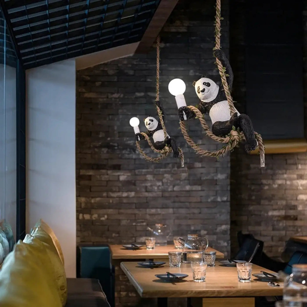 Lampa wisząca ze sznurka | Tellena