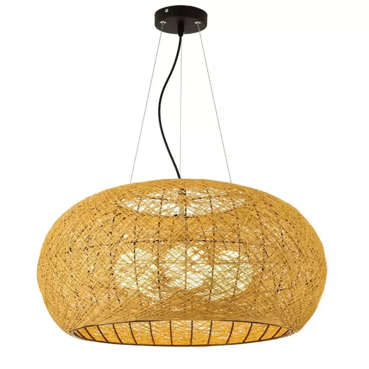 Lampa wisząca zen naturalna owalna | Fenenza