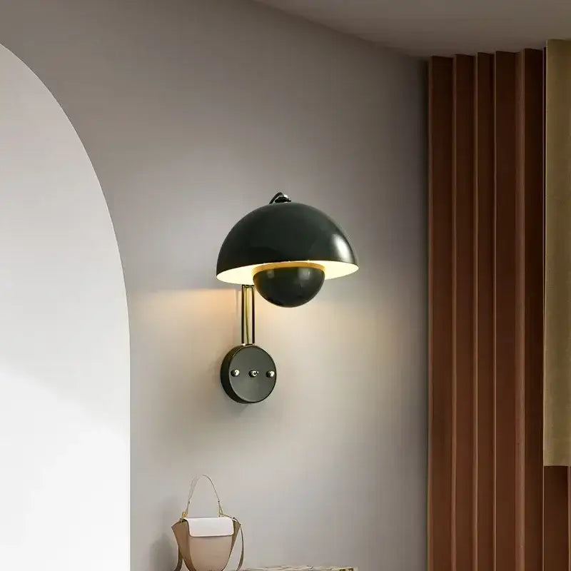 Kinkiet retro na ramieniu kolorowy do salonu