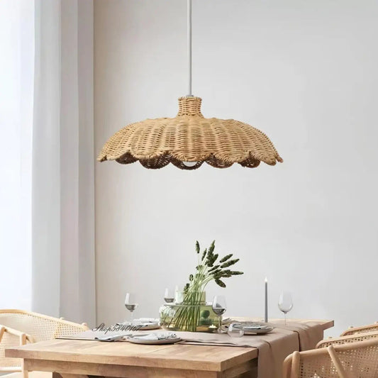 Lampa wisząca naturalna art déco | Gemmilla