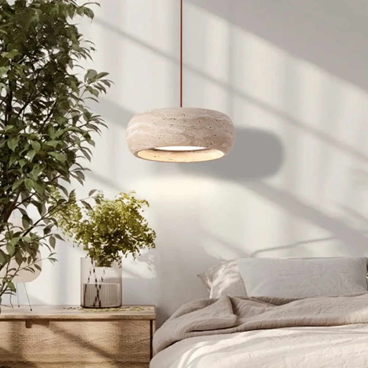 Lampa wisząca kamienna art déco | Pralicia