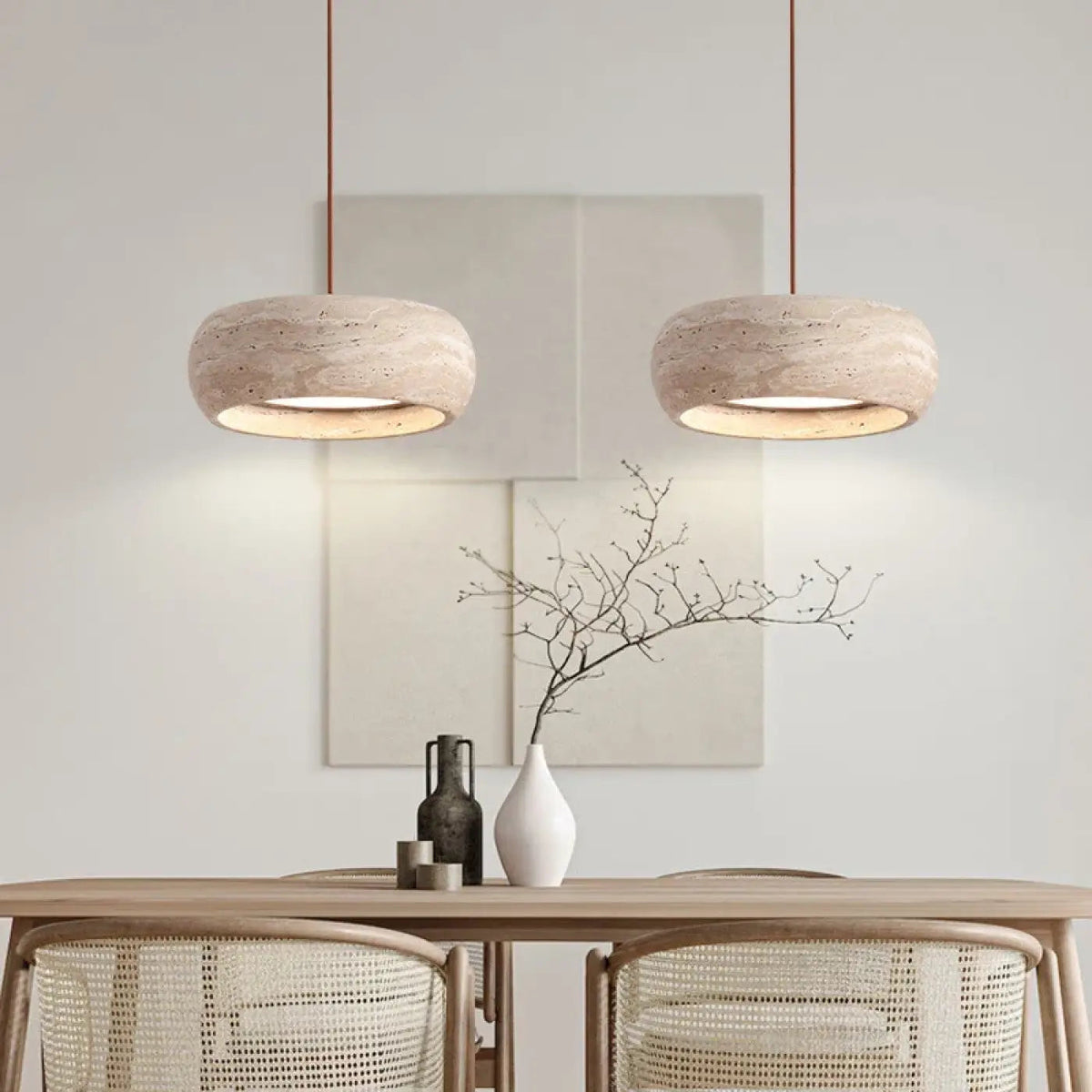 Lampa wisząca kamienna art déco | Pralicia