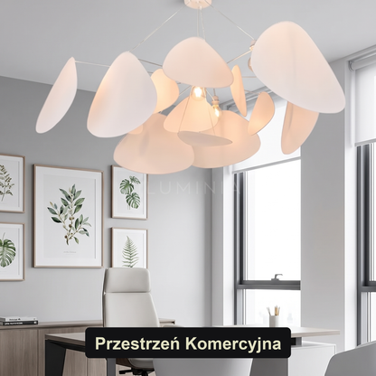 Biały żyrandol glamour | Valana