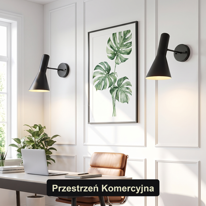 Czarny kinkiet do sypialni – nowoczesny LED | CONARO
