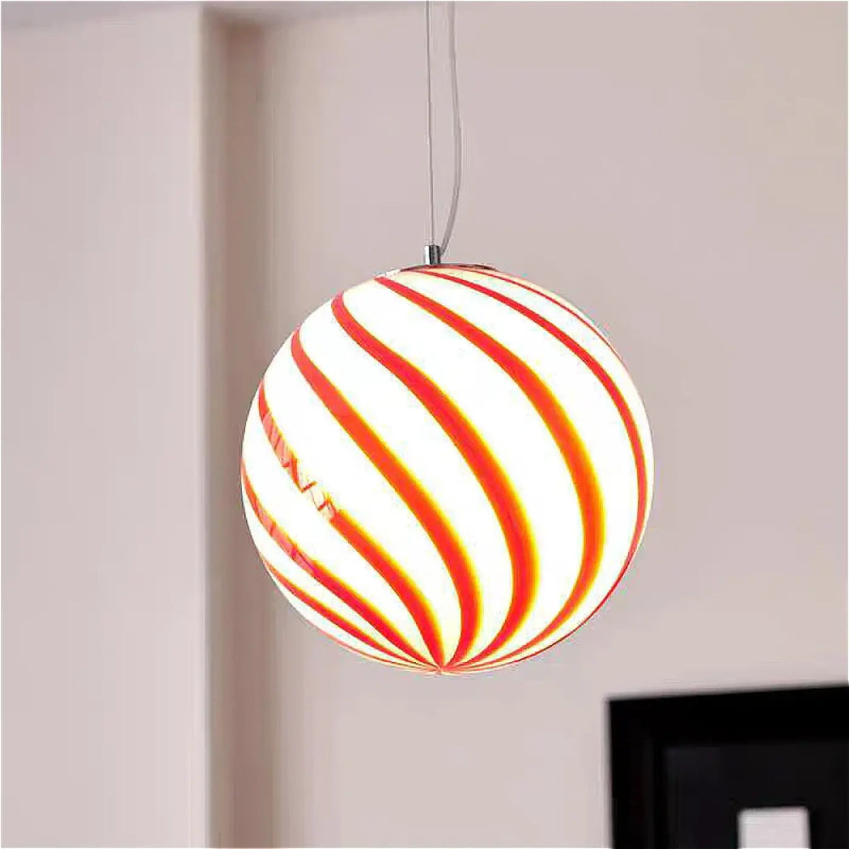Czerwona lampa wisząca | Nellara