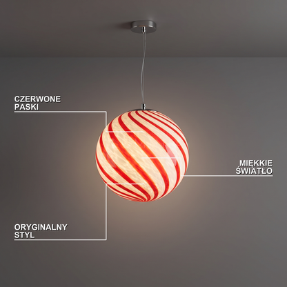 Czerwona lampa wisząca | Nellara