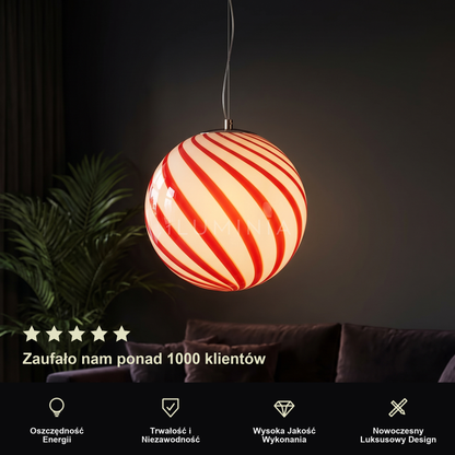 Czerwona lampa wisząca | Nellara