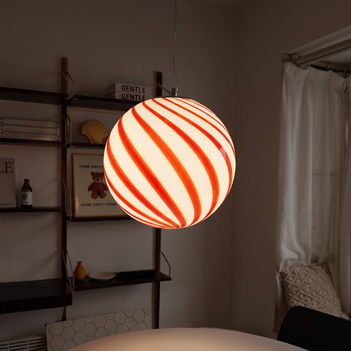 Czerwona lampa wisząca | Nellara
