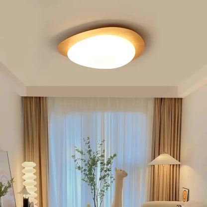 Duży plafon LED do salonu w nowoczesnym stylu