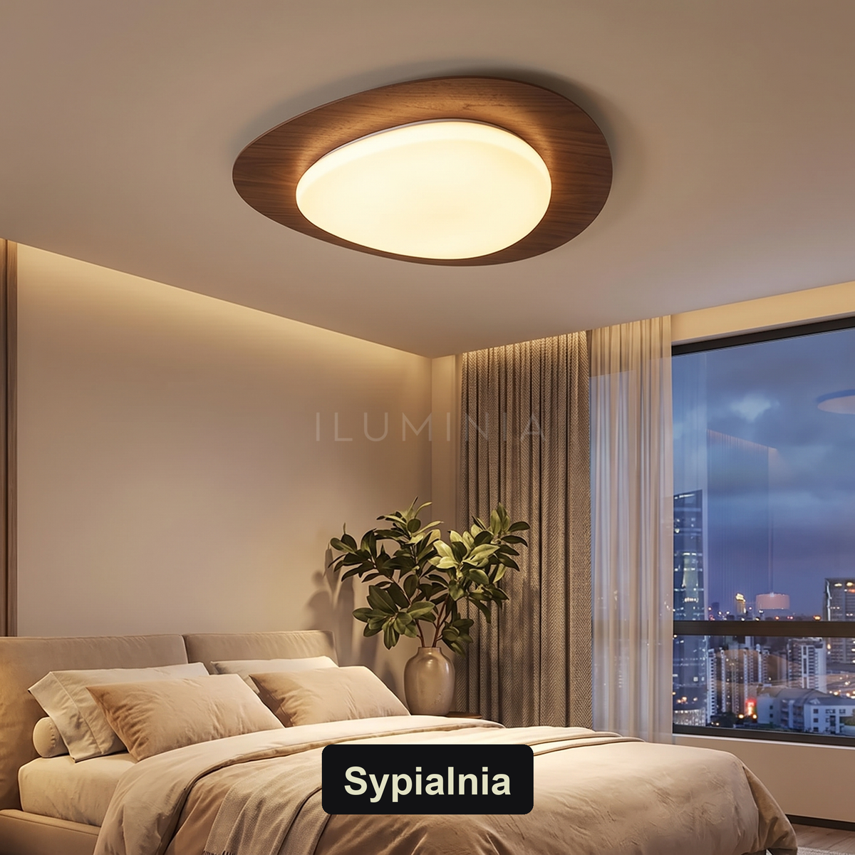 Duży plafon LED do salonu | Riflisa