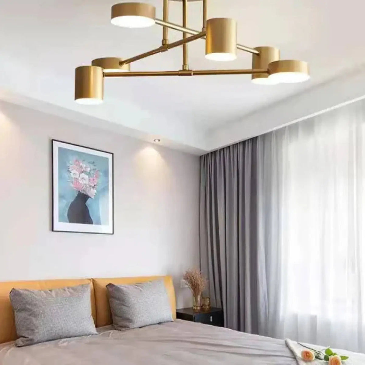 Elegancki plafon do salonu w stylu art déco