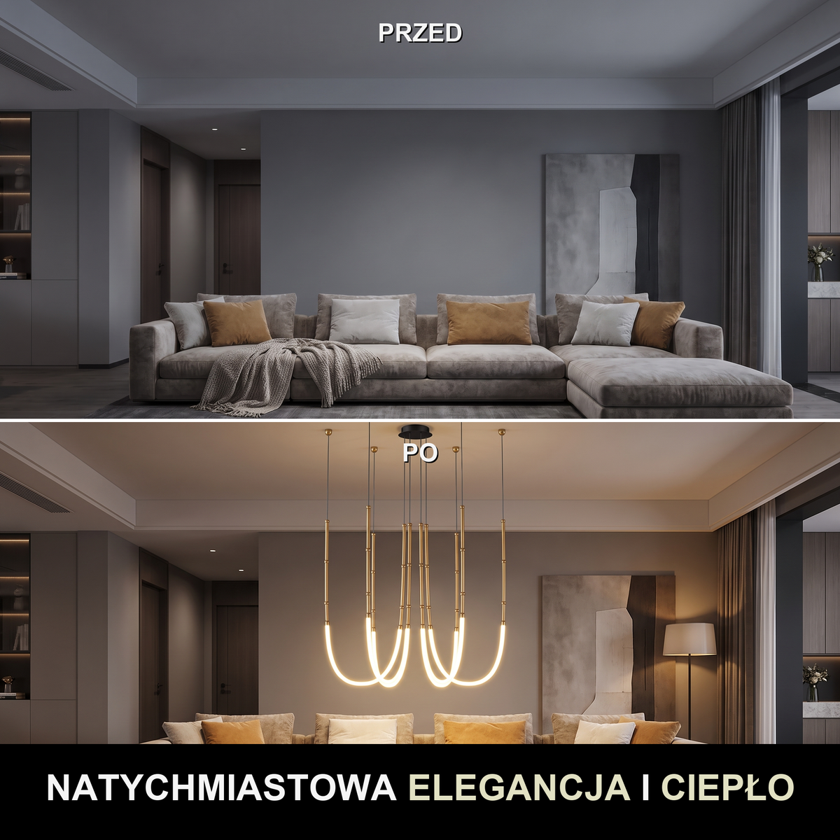 Elegancki żyrandol do sypialni | Venante
