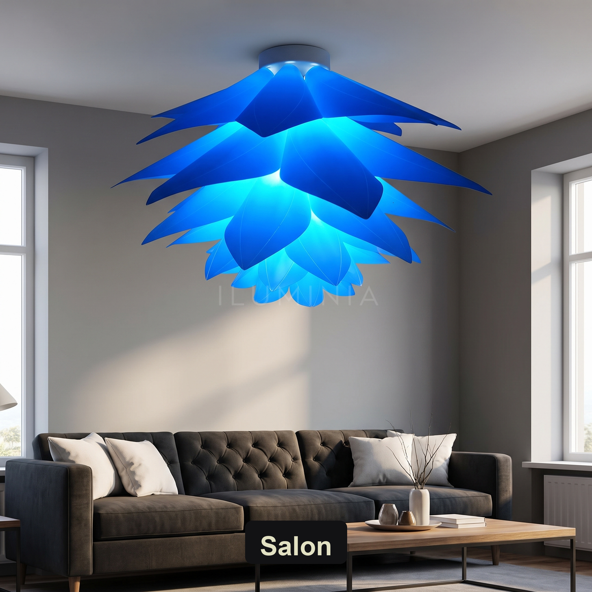 Fioletowa lampa wisząca | Talessa