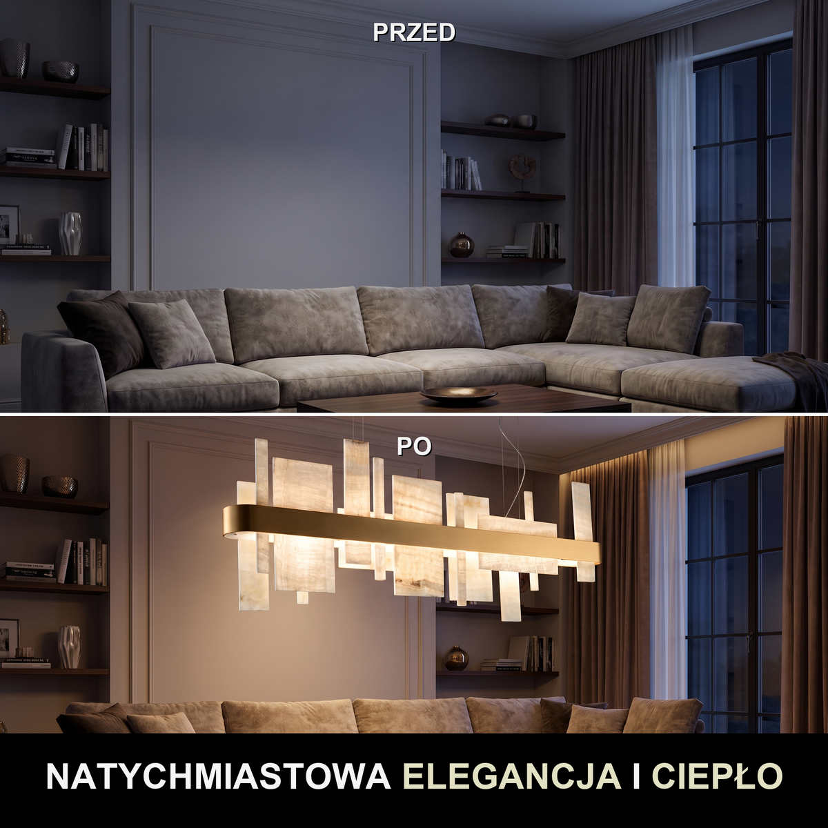 Geometryczna lampa wisząca | Elmenza