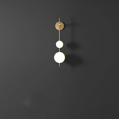 Kinkiet art deco – LED, opalowe szkło – ujęcie 6