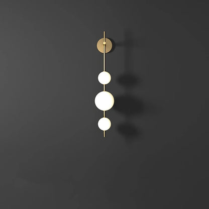 Kinkiet art deco – LED, opalowe szkło – ujęcie 7