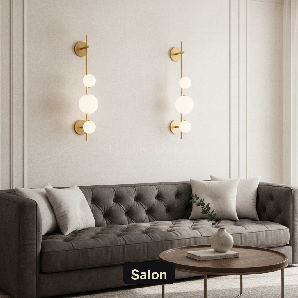 Kinkiet art deco – LED, opalowe szkło w nowoczesnym stylu