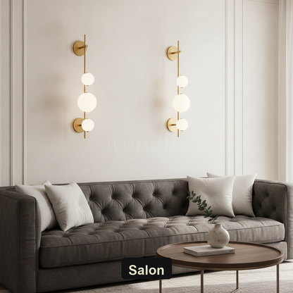 Kinkiet art deco – LED, opalowe szkło w nowoczesnym stylu