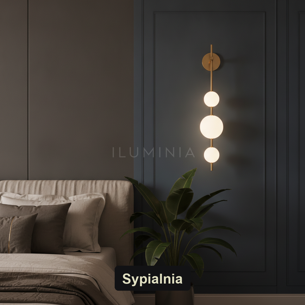 Kinkiet art deco – LED, opalowe szkło w stylu glamour