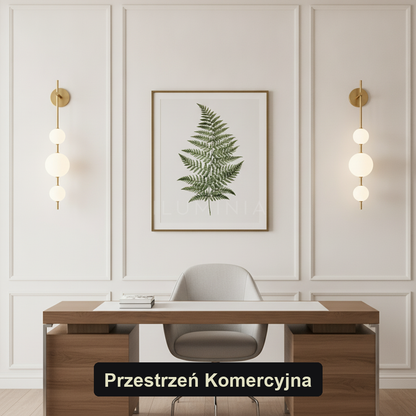 Kinkiet art deco – LED, opalowe szkło w stylu art déco