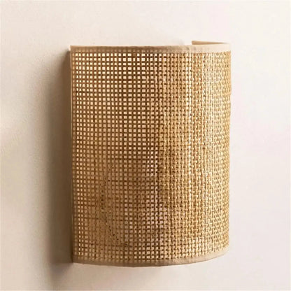Kinkiet bambusowy – naturalny, zen – ujęcie 2