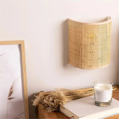Kinkiet bambusowy – naturalny, zen – ujęcie 3