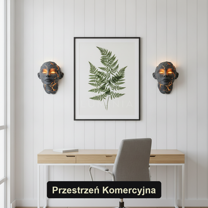 Kinkiet bursztynowy – rzeźbiarska twarz – ujęcie 6