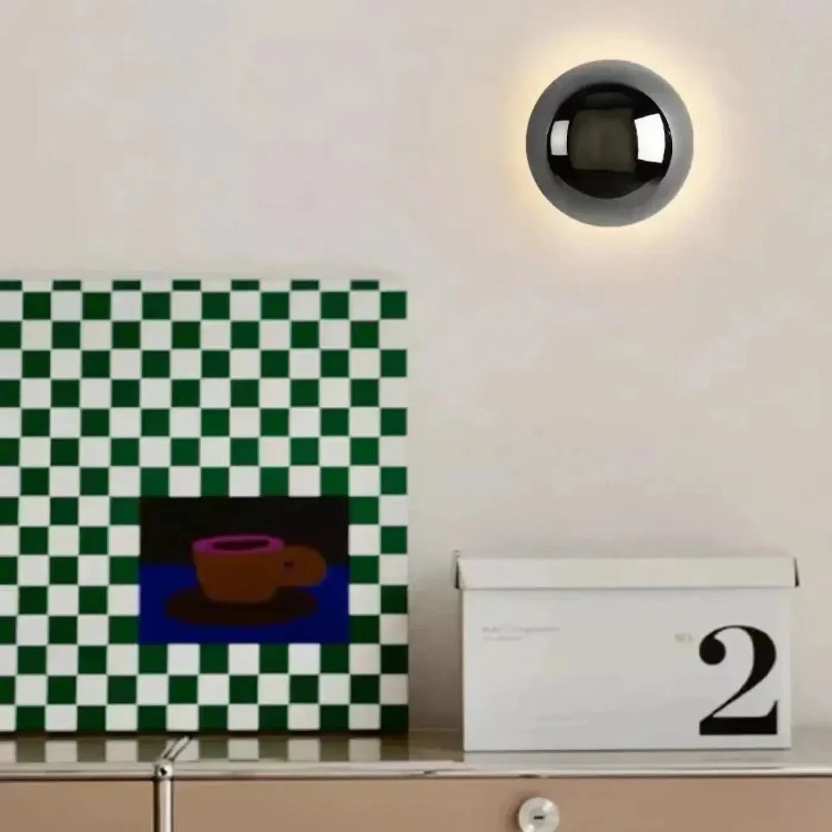 Kinkiet chrom – okrągła lampa LED
