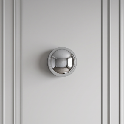 Kinkiet chrom – okrągła lampa LED | BOULIA