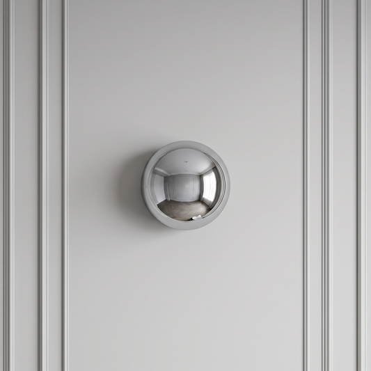 Kinkiet chrom – okrągła lampa LED | BOULIA