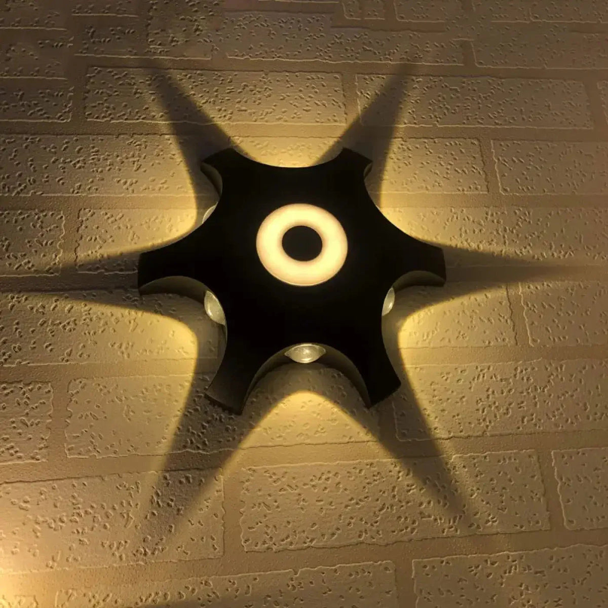Kinkiet czarny led – gwiazda, dekoracyjny – ujęcie 8
