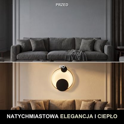 Kinkiet czarny okrągły – LED, minimalizm | NERIVO