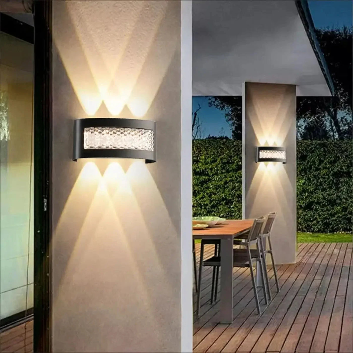 Kinkiet czarny z kryształkami – LED – ujęcie 5