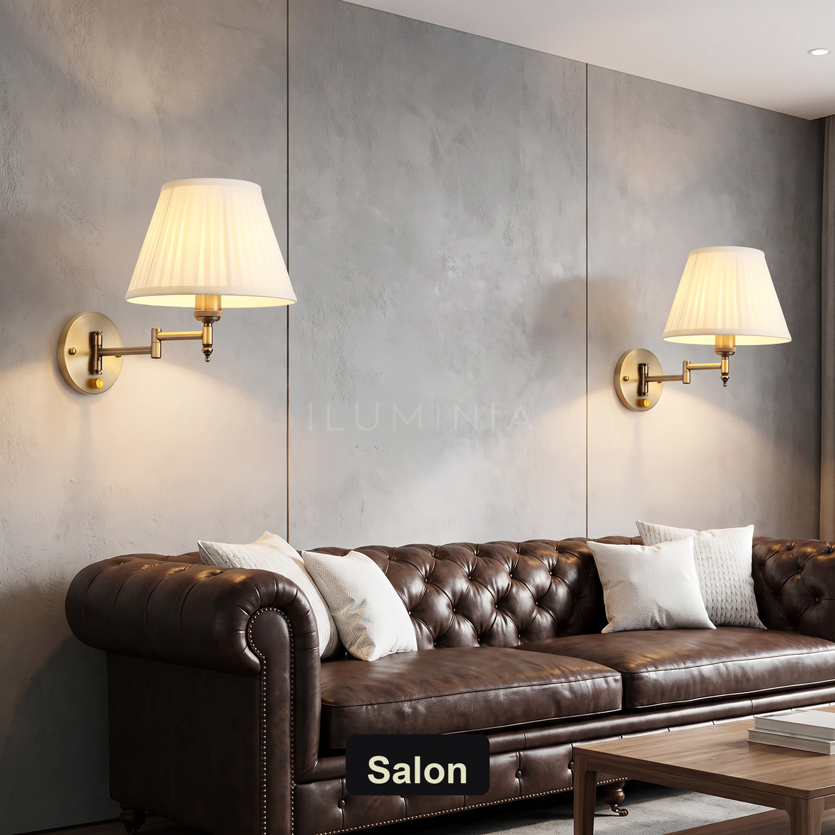 Kinkiet do czytania złoty | ABRELIS – salon