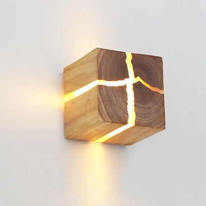 Kinkiet drewniany LED