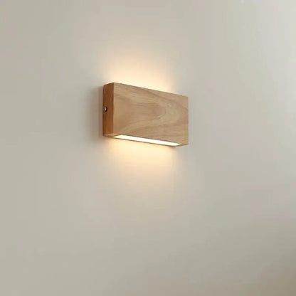 Kinkiet drewniany loft do sypialni
