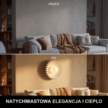 Kinkiet gipsowy – falisty, organiczny | ONDU