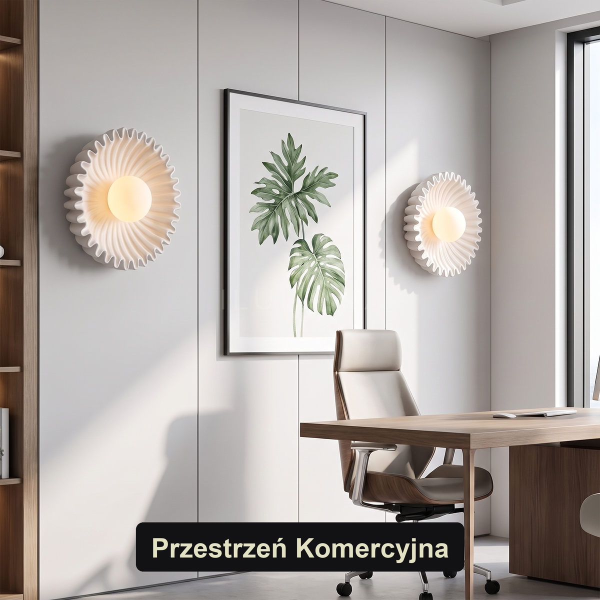 Kinkiet gipsowy – falisty, organiczny | ONDU