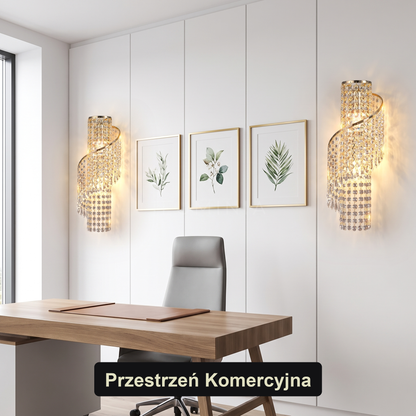 Kinkiet glamour – kryształowy z frędzlem | NAPPA – przestrzeń komercyjna