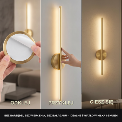Kinkiet led na baterie – bezprzewodowy, magnetyczny – ujęcie 3