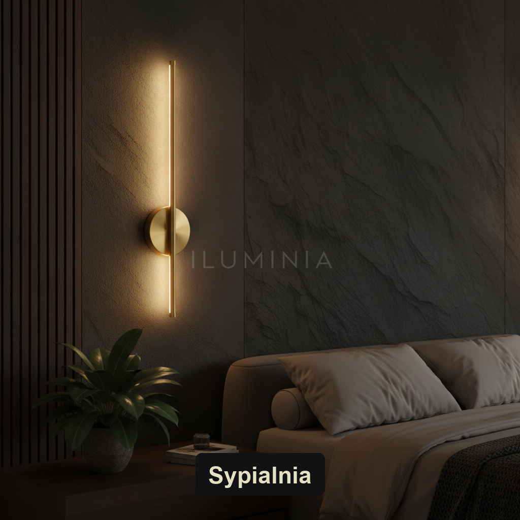 Kinkiet led na baterie | LINEA – sypialnia