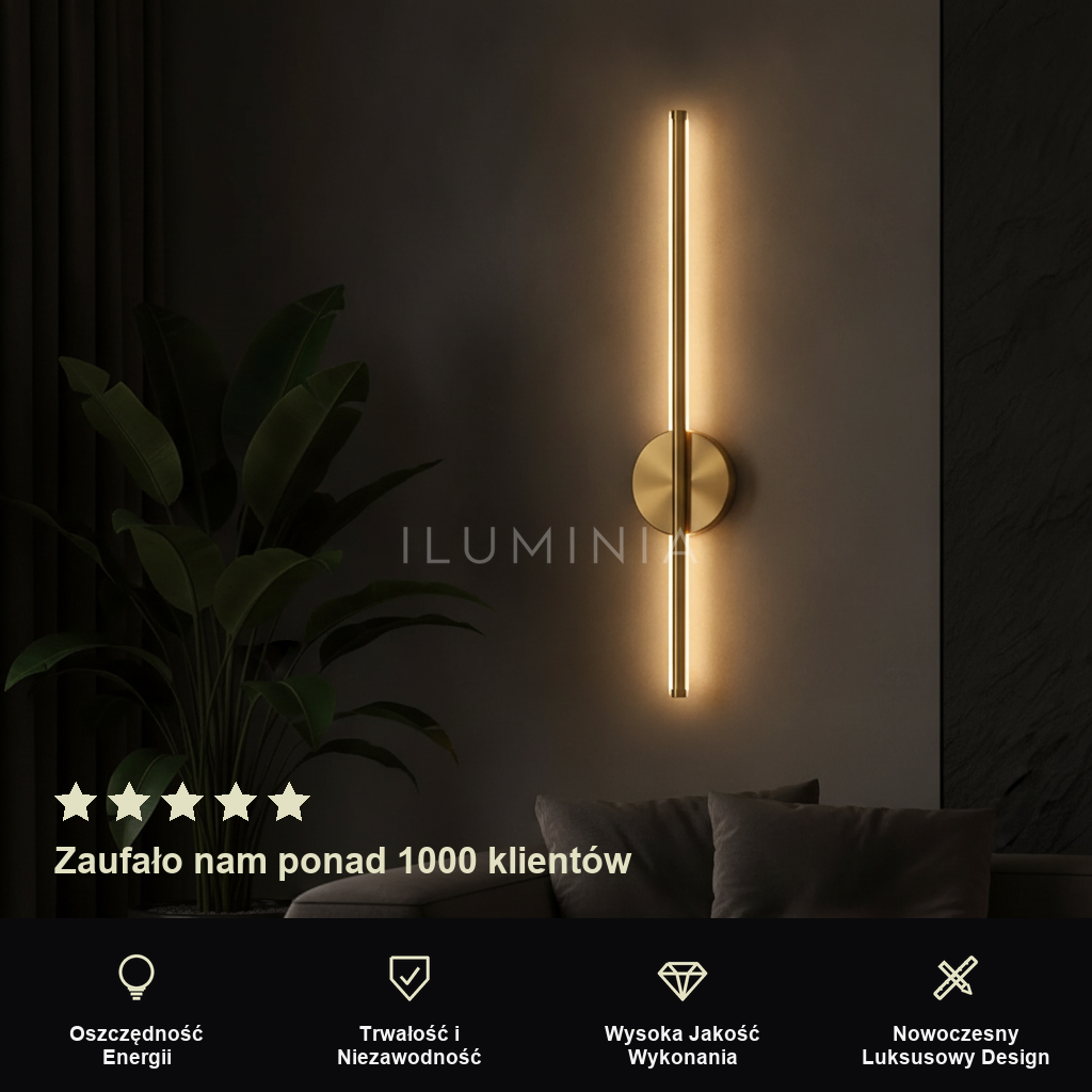 Kinkiet led na baterie | LINEA – prezentacja
