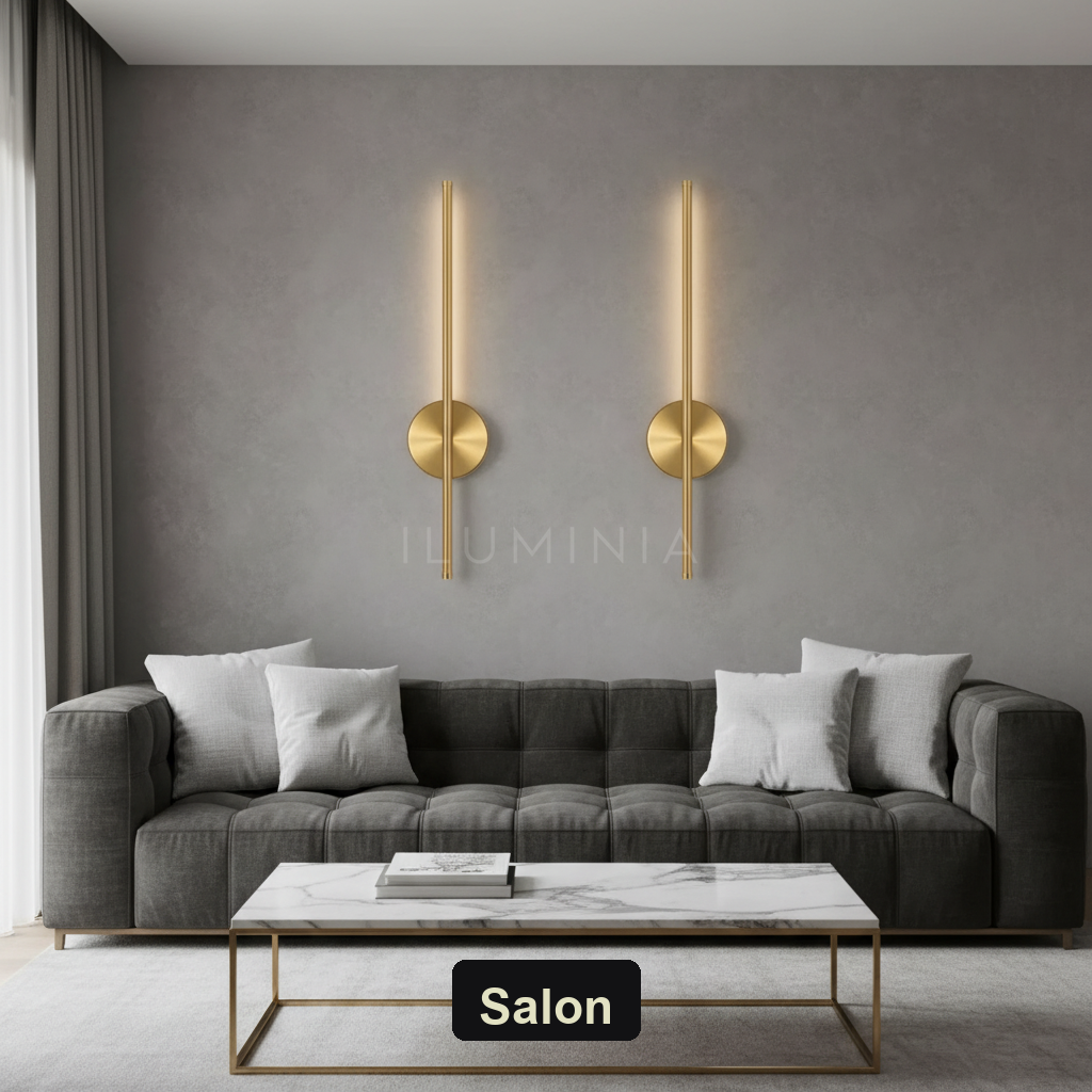 Kinkiet led na baterie | LINEA – salon